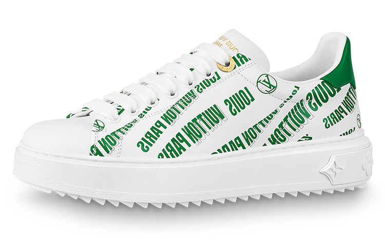 Кроссовки LOUIS VUITTON Time Out Sneakers 'White Green' Women's