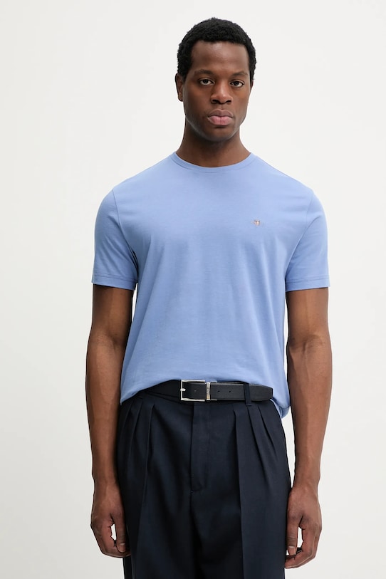 

Хлопковая футболка Gant, синий