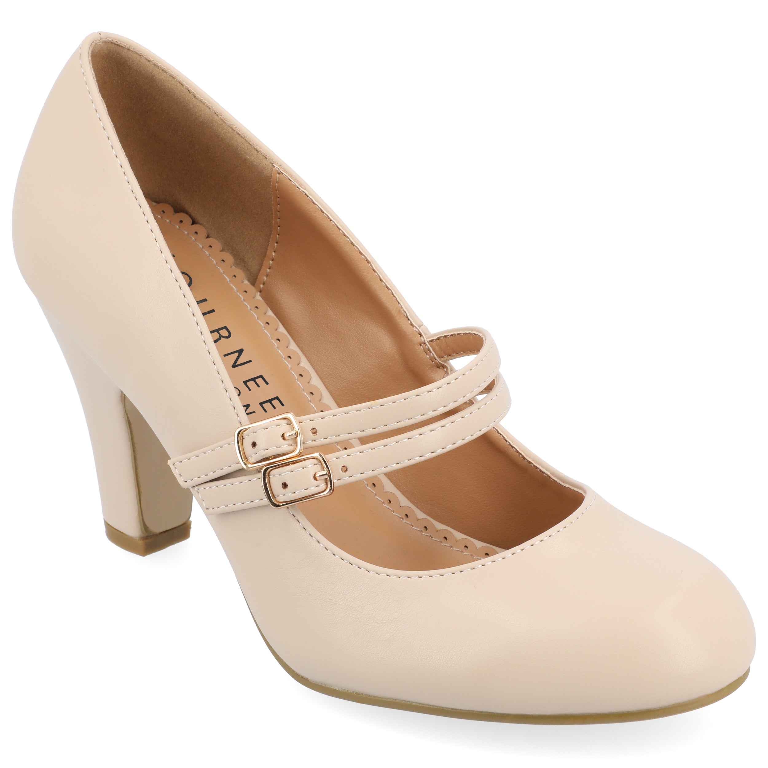 Женские узкие туфли-лодочки Journee Windy Journee Collection, цвет nude