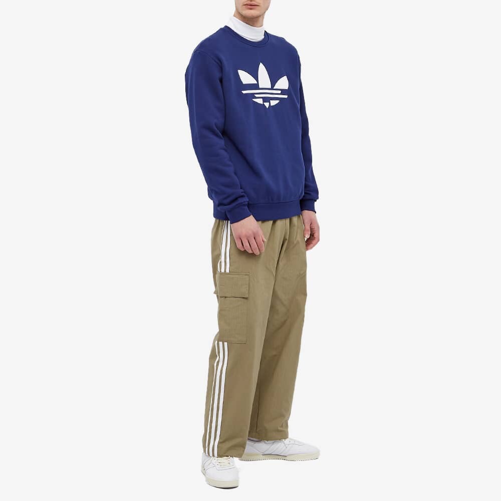 Толстовка мужская темно-синяя Adidas Originals, темно-синий — фото 2