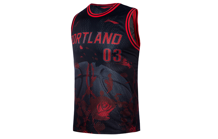 

LINING Спортивная баскетбольная коллекция баскетбольная майка мужские New Standard Black