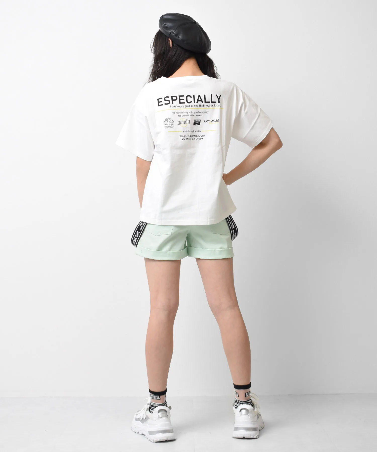 Футболка с принтом на спине RiCO SUCRE Back Logo T-shirt серый — фото 3
