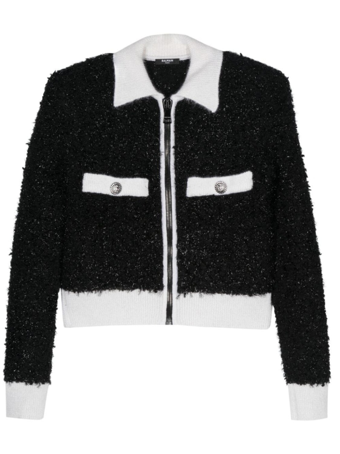 

Balmain кардиган из ткани букле, черный