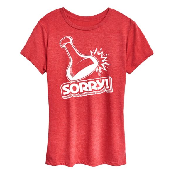 

Футболка с принтом "Женская фишка из игры Sorry" от Hasbro, красный