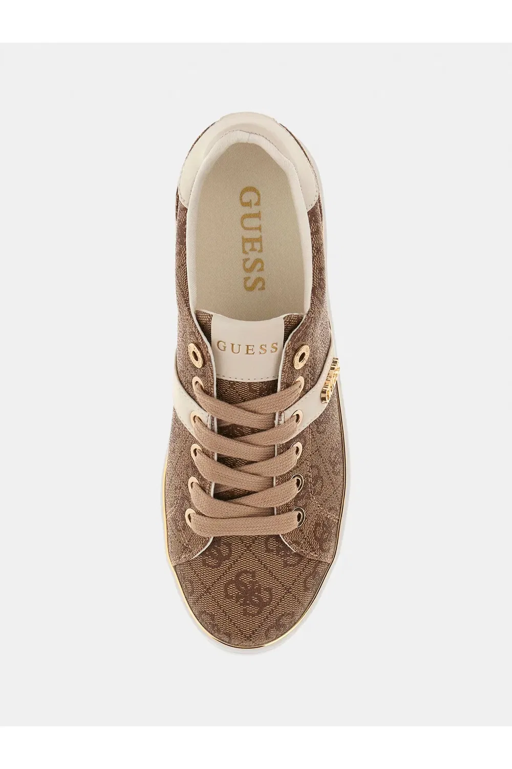 Кроссовки с монограммой Guess Debenhams, бежевый — фото 3