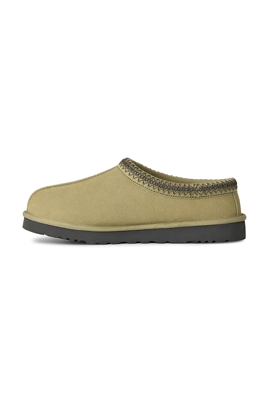 Мужские тапочки Ugg Tasman II замшевые утепленные, зеленый — фото 4