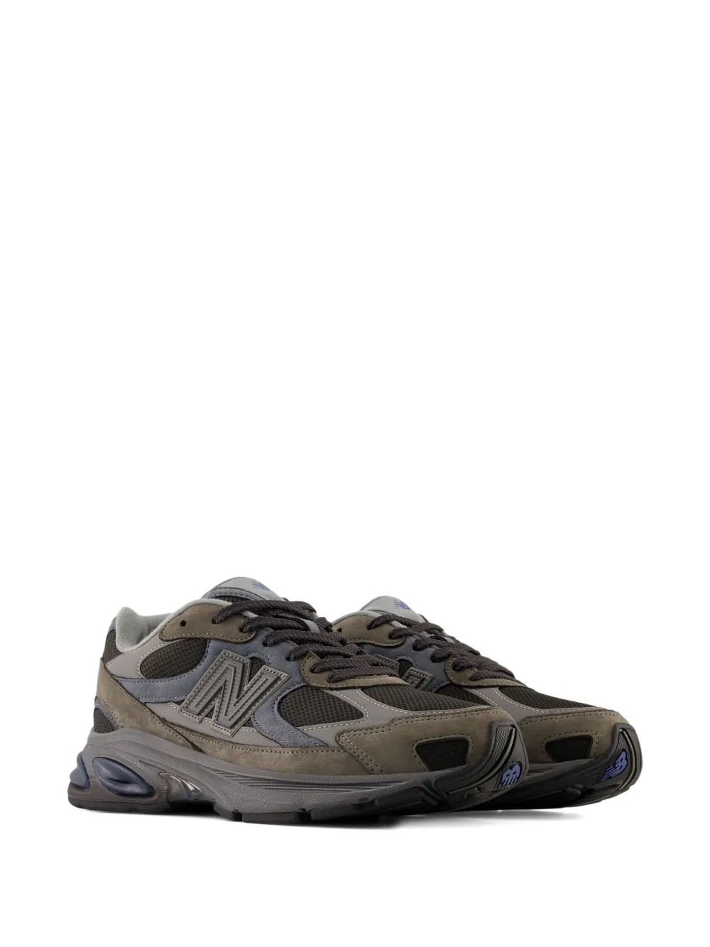 Кроссовки 2010 с замшевыми вставками New Balance, зеленый — фото 2