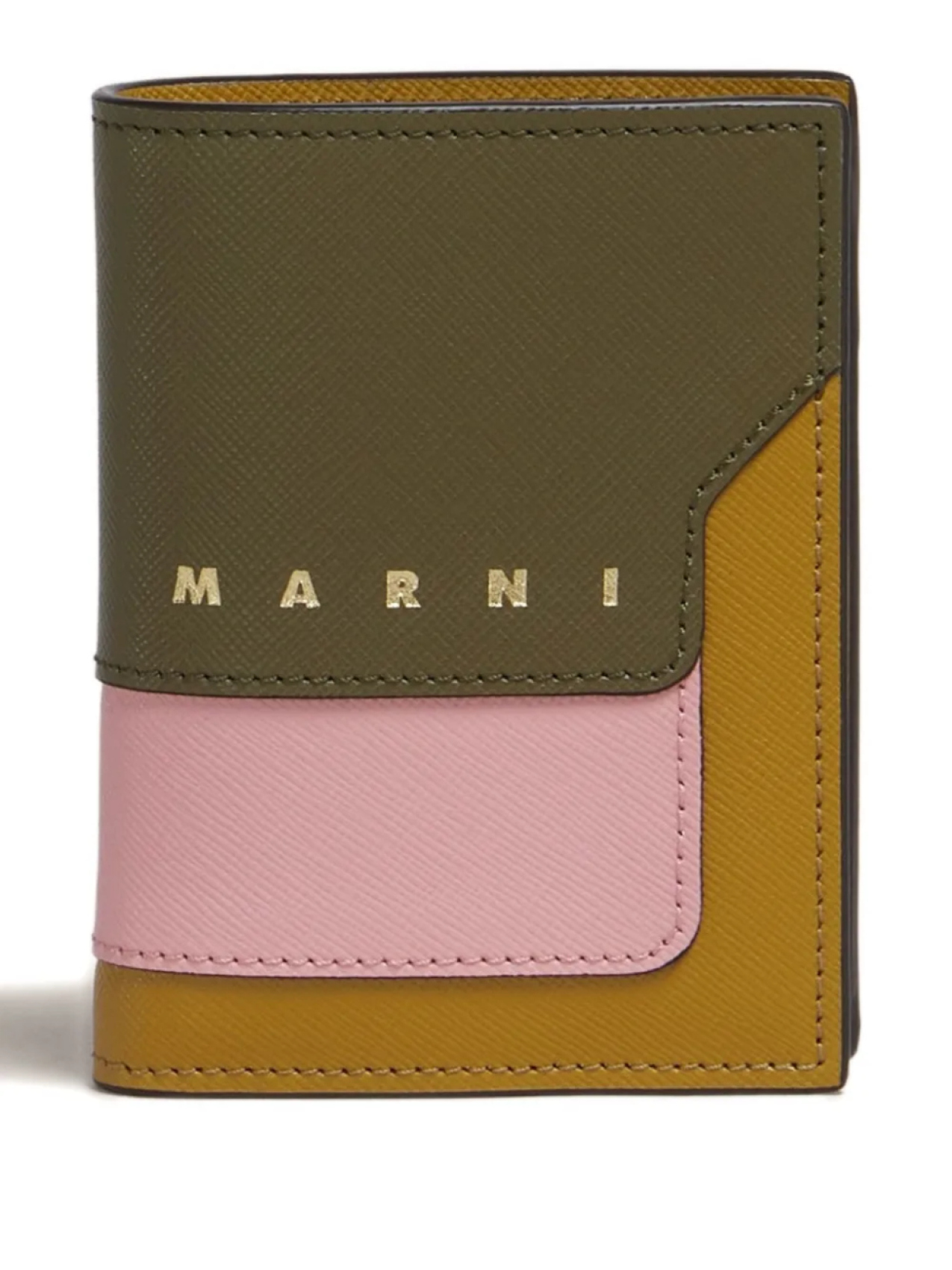 

Кожаный кошелек с цветными блоками Marni