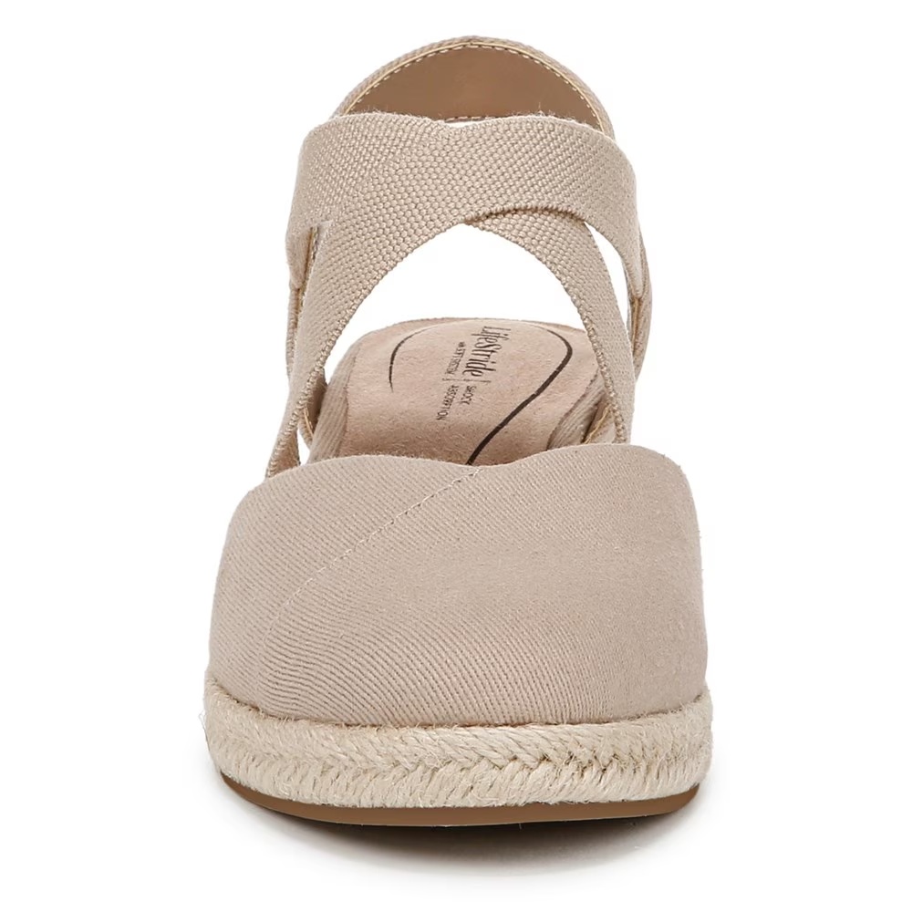 Туфли на танкетке Kimball espadrille wedge Lifestride, tender taupe fabric — фото 3