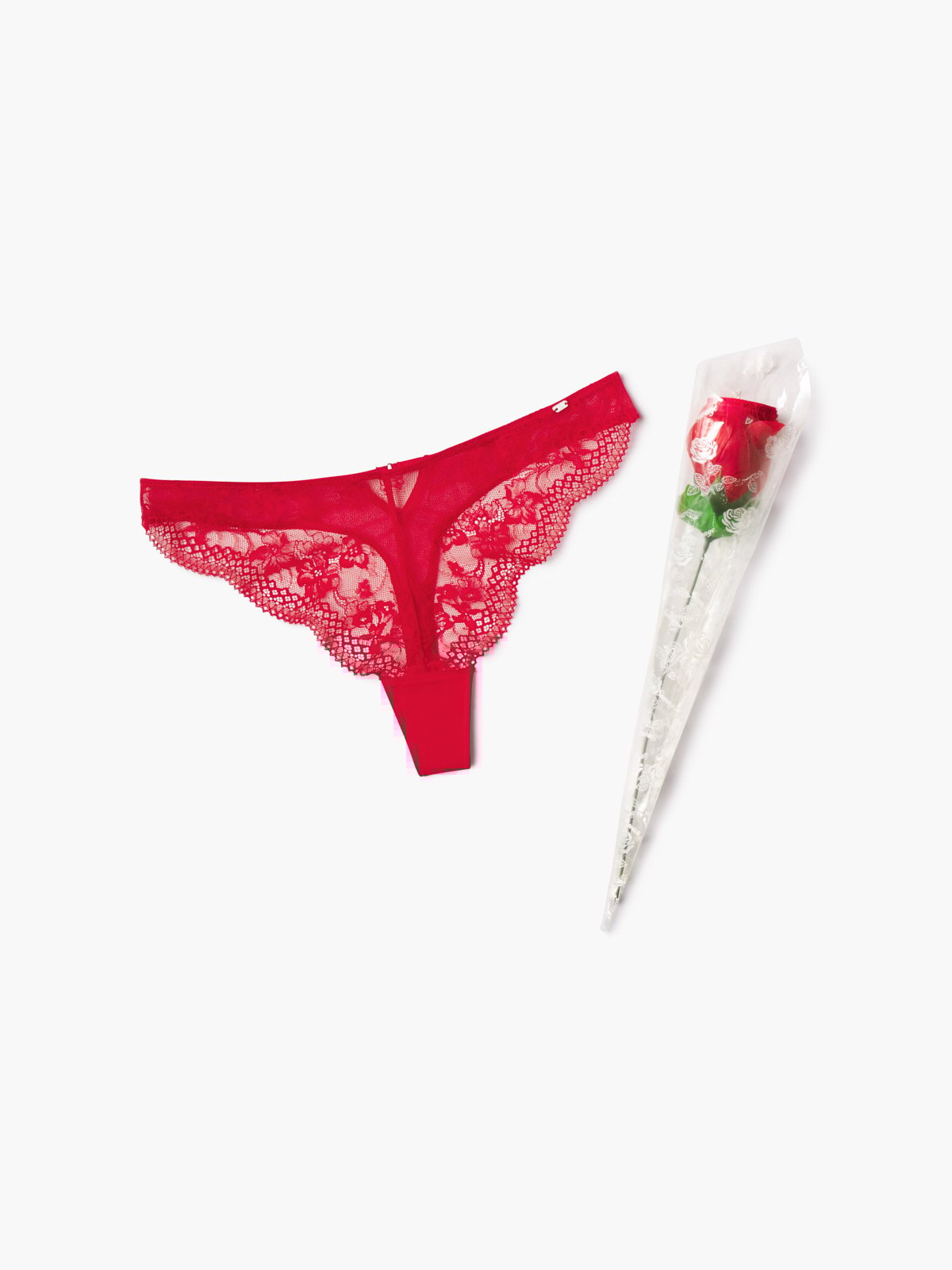

Трусики-стринги Savage X Fenty Rose Delivery Lace, цвет Timeless Red