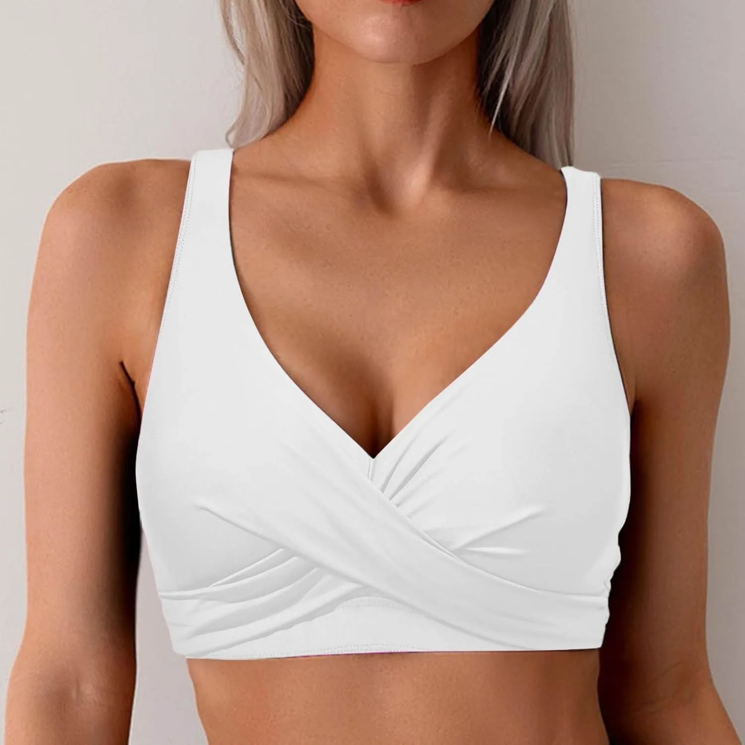Женский топ-бикини Halter с широкими бретелями Push Up — фото 2