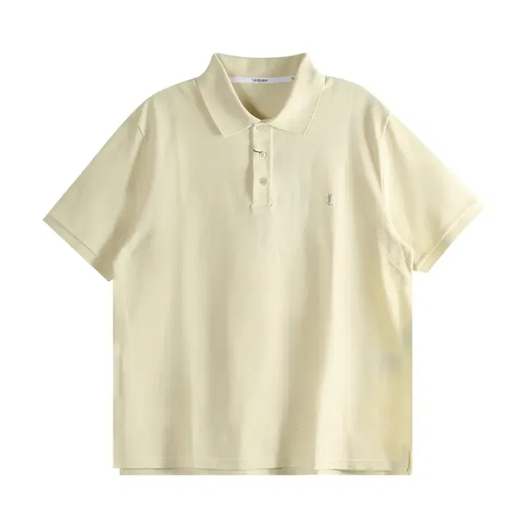 Поло Saint Laurent Classique Bande, зеленый