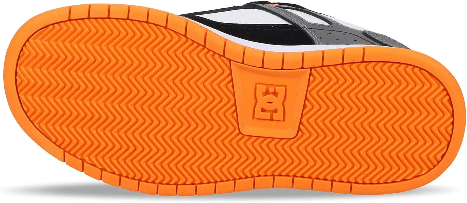 Кроссовки для скейтбординга DC Shoes цвет Grey/Black/Orange — фото 4
