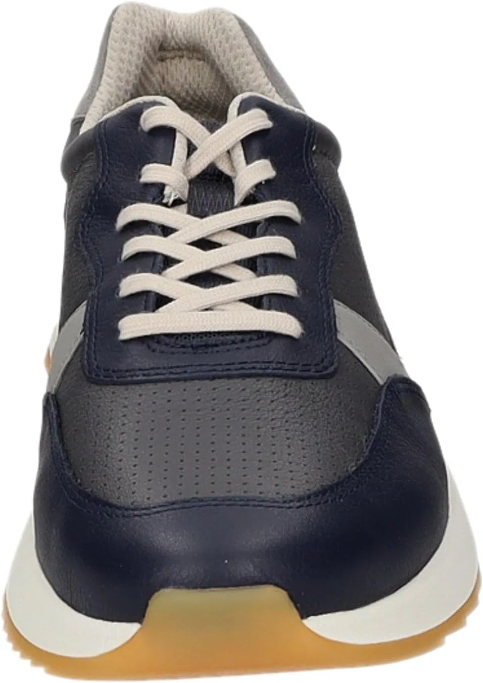 Мужские кроссовки ECCO OTM M Dress Blue на шнурках, кожаные — фото 3