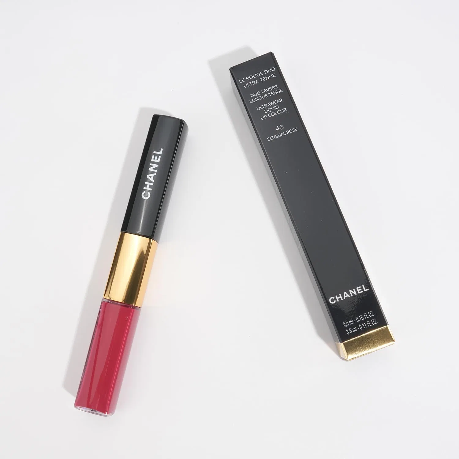 Помада для губ 2-в-1 Chanel Le Rouge Duo Ultra Tunu 43 Sensual Rose 4.5 мл — фото 2