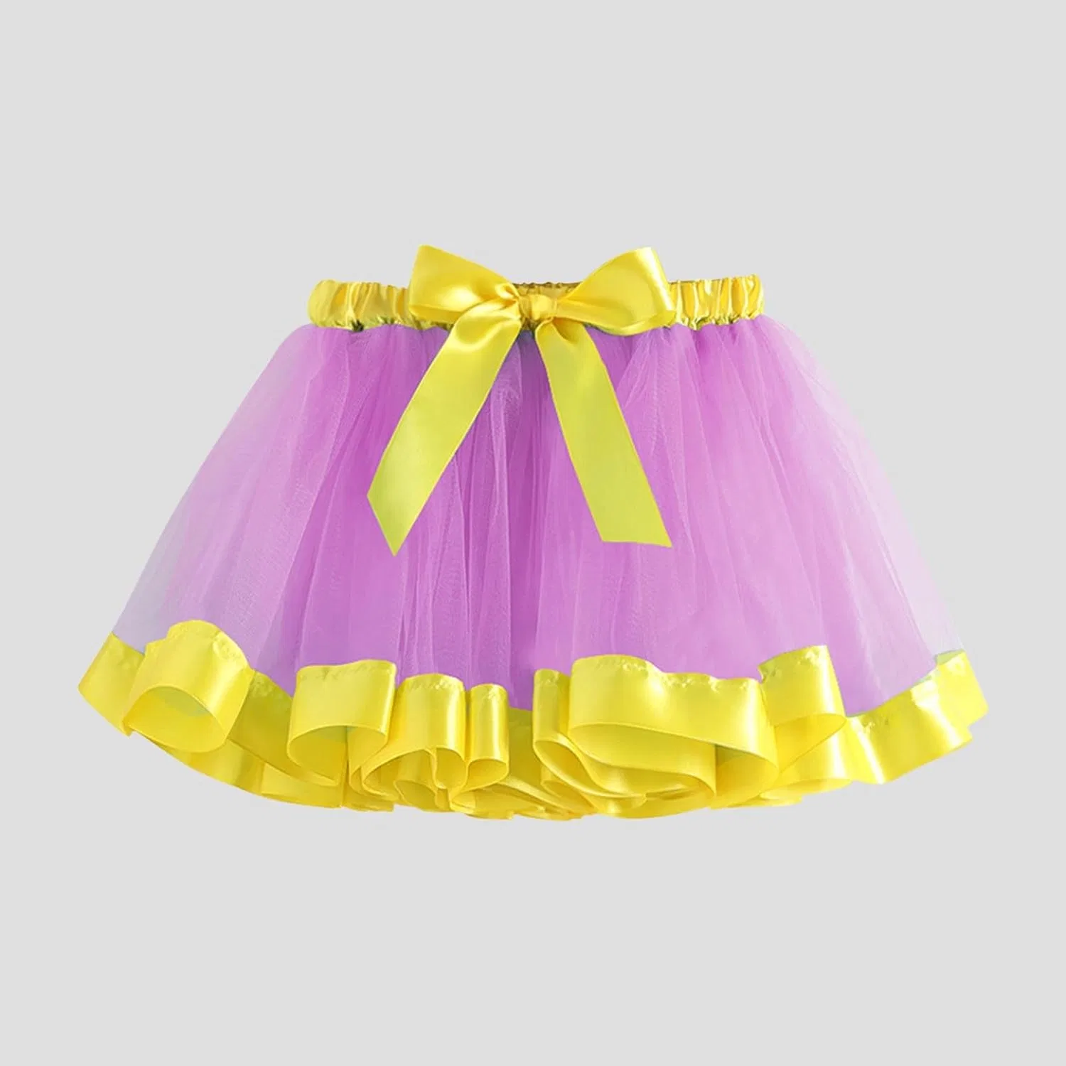 Юбка-пачка Tutu Elastic Waist Tulle Pettiskirt Fluffy Ballet Bow Princess Party, Purple — фото 2
