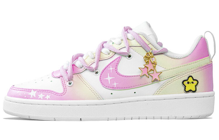 

Кроссовки Nike Skateboarding Shoes Women's Low-top Yellow/Pink, розовый