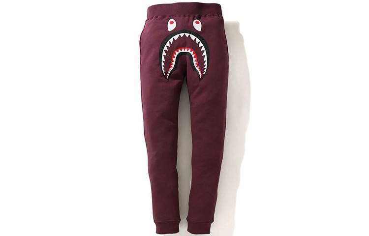 Трикотажные спортивные штаны Shark Series для мужчин A Bathing Ape, красный — фото 3