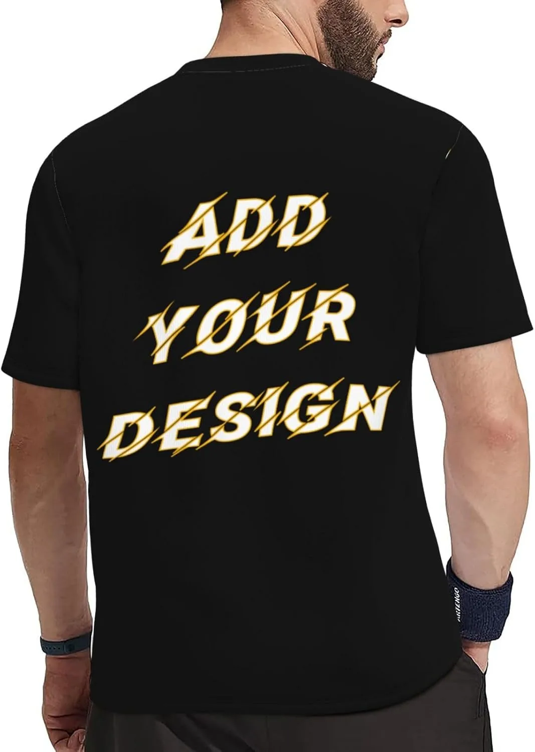 Футболка мужская Custom T Shirts с принтом на 4 сторонах — фото 4