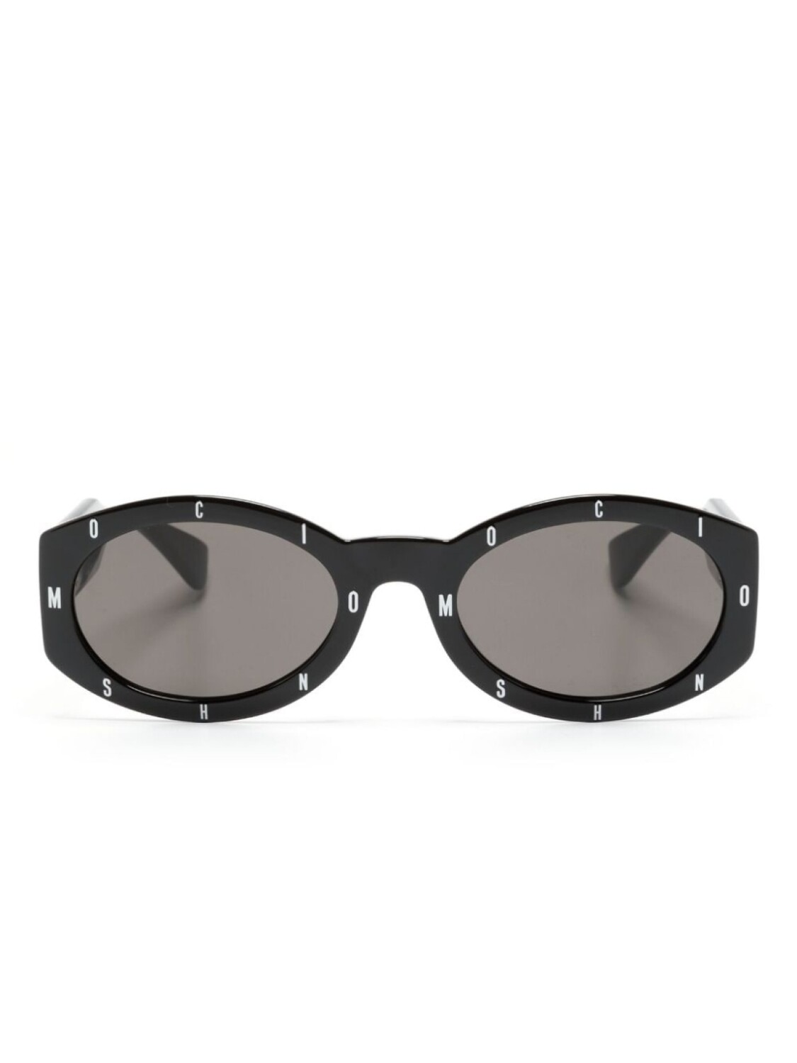

Moschino Eyewear солнцезащитные очки в овальной оправе, черный