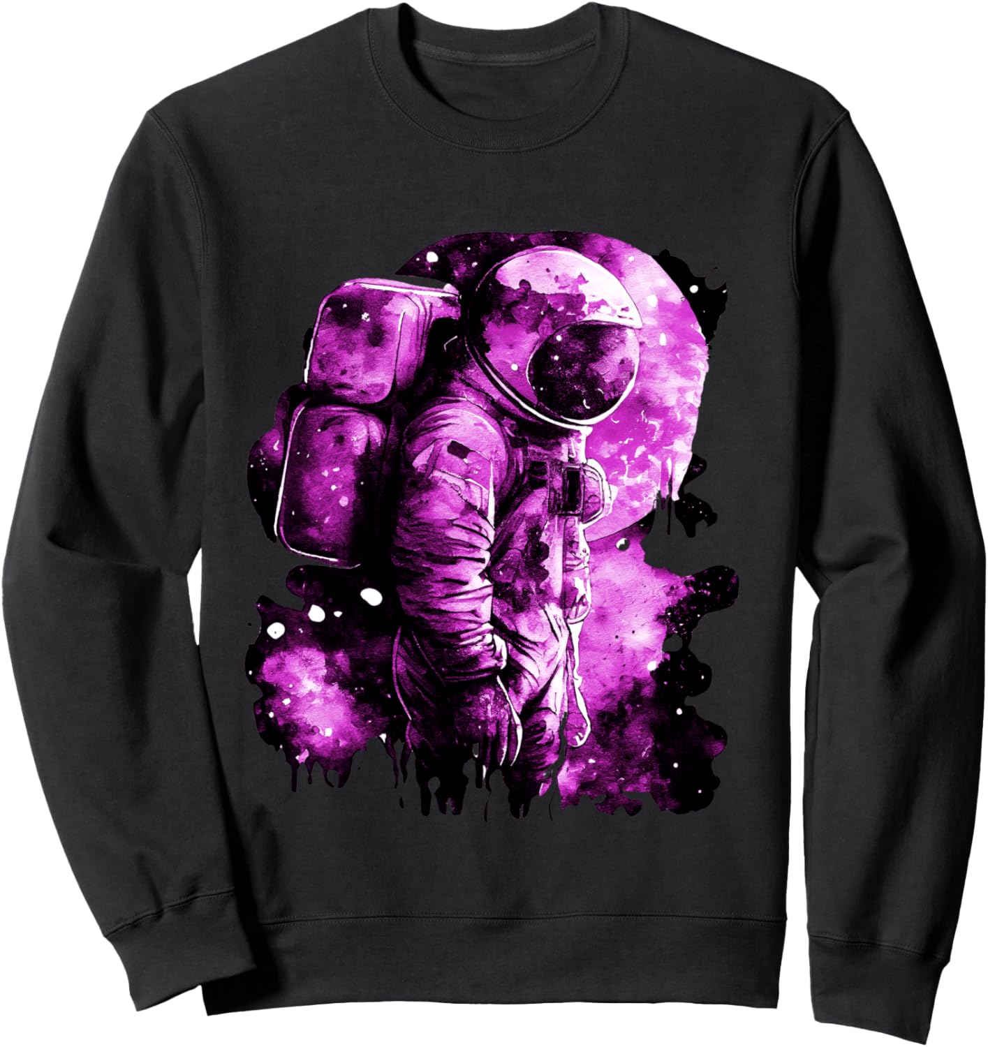 

Толстовка с изображением космонавта в фиолетовом цвете, символизирующая космический исследователь галактики Interstellar Cosmos Galactic Voyage Astronaut, Фиолетовый, Толстовка с изображением космонавта в фиолетовом цвете, символизирующая космический иссл