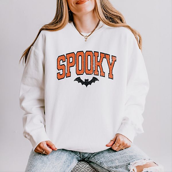 

Спортивный свитшот Varsity spooky bat distressed с эффектом поношенности Simply Sage Market, White, Белый, Спортивный свитшот Varsity spooky bat distressed с эффектом поношенности Simply Sage Market, White