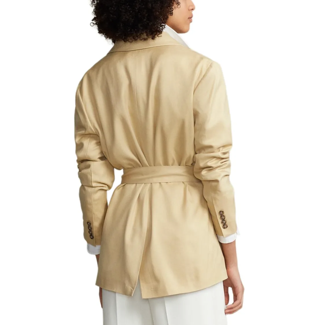 Пиджак женский деловой SS24 Polo Ralph Lauren, Cream — фото 3
