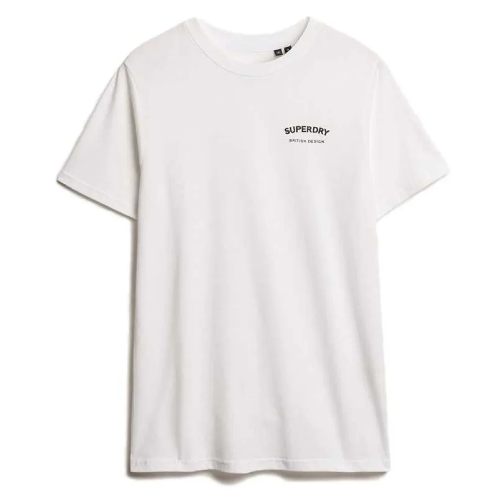 

Футболка с коротким рукавом Superdry British Design Relaxed Fit, белый