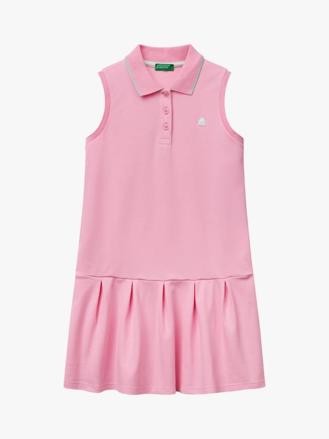 

Детское платье-поло Piquet без рукавов Benetton, Pink
