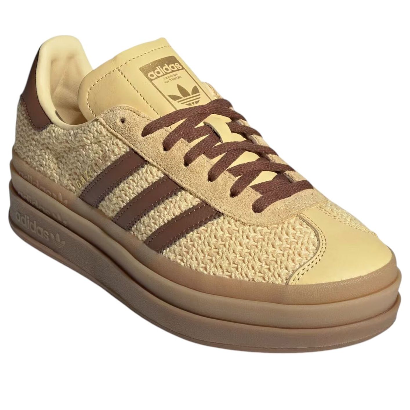 Кроссовки (WMNS) adidas Gazelle Bold 'Orange Tint Preloved Brown' — фото 2