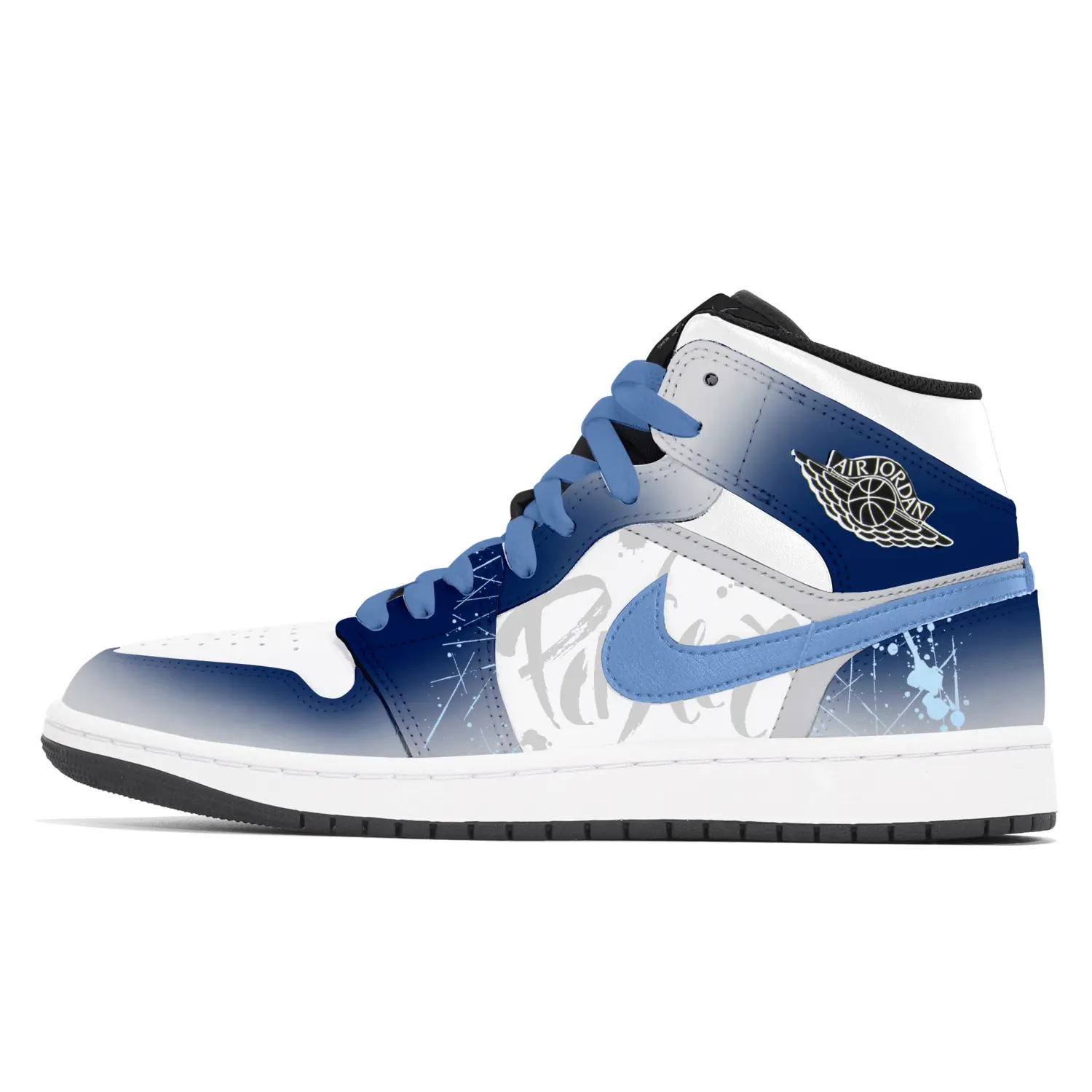 

Jordan Кроссовки баскетбольные mid top мужские vintage blue, устойчивые к истиранию