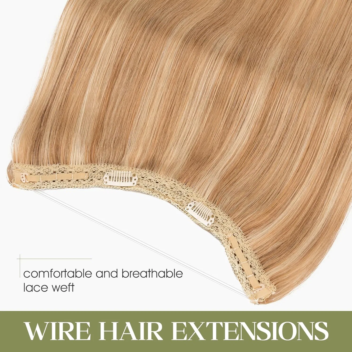 Наращивание волос MY-LADY Secret Hair Extensions, 30 см, натуральные, #12P613 золотисто-коричневый и блонд, 55 г My-Lady, 12P613 Golden Brown&Blonde — фото 2