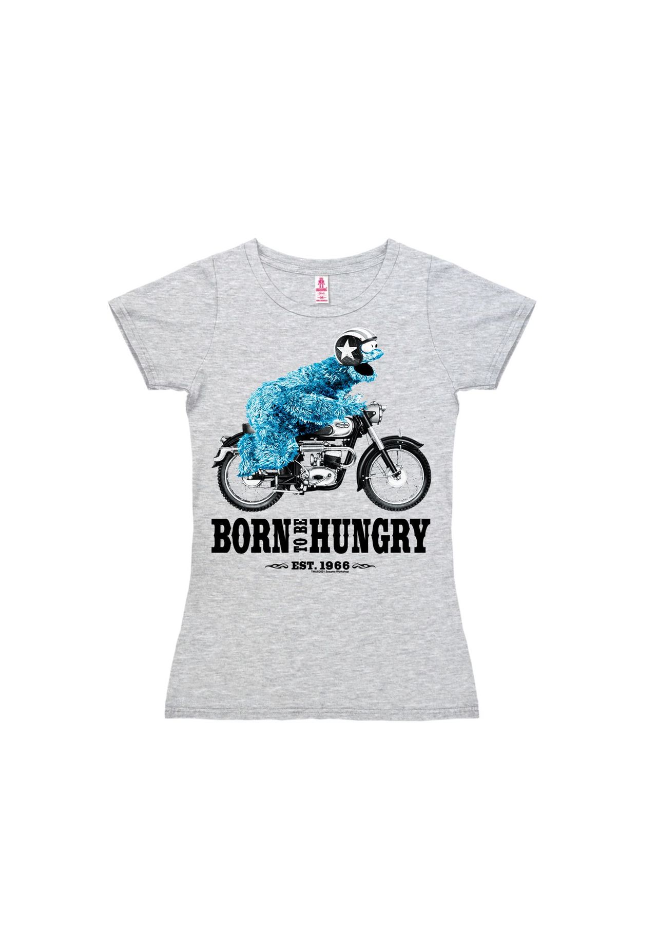 

Новая футболка для девочек Ses ул-С Монстр-Рожденный быть LOGOSHIRT, цвет Grey-melange