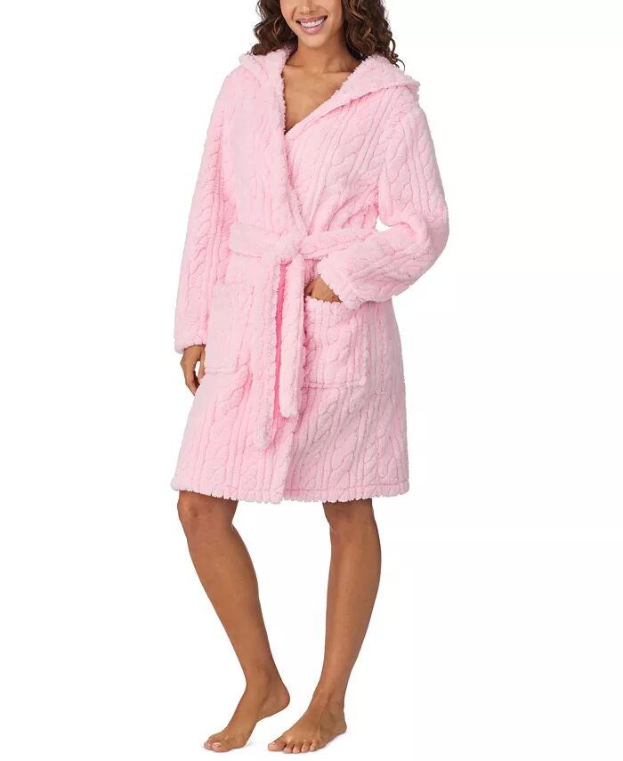 

Женский халат с капюшоном и длинными рукавами Cuddl Duds, слоновая кость/кремовый