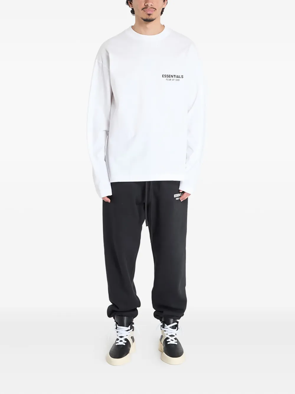Футболка с длинными рукавами и логотипом FEAR OF GOD ESSENTIALS, белый — фото 2