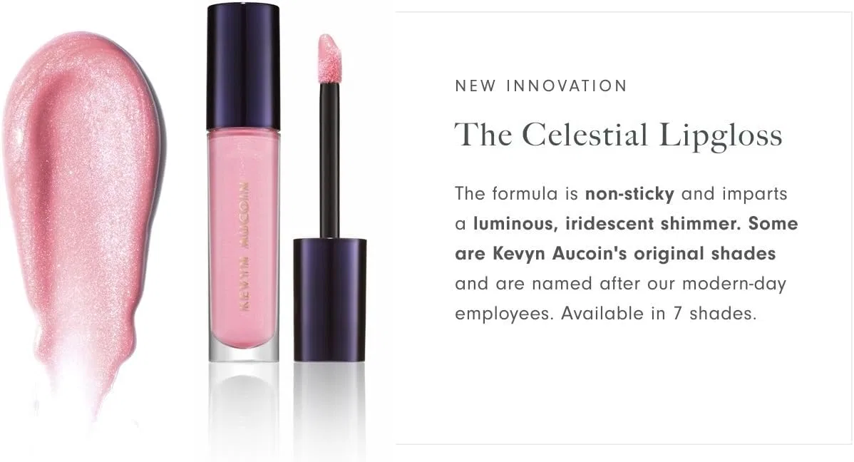 Блеск для губ Celestial Lip Gloss Kevyn Aucoin оттенок Yuwen (мягкий розовый) 5.6 мл — фото 2