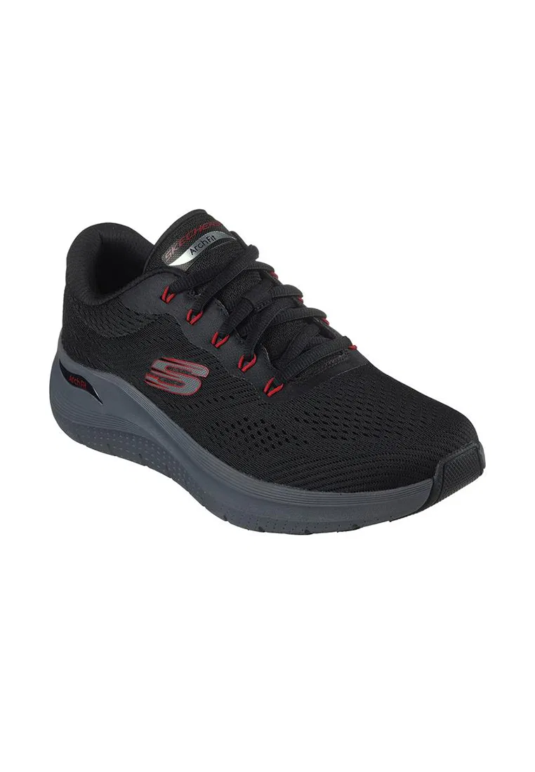 Кроссовки мужские ARCH FIT 2.0, Skechers, черный/красный — фото 2