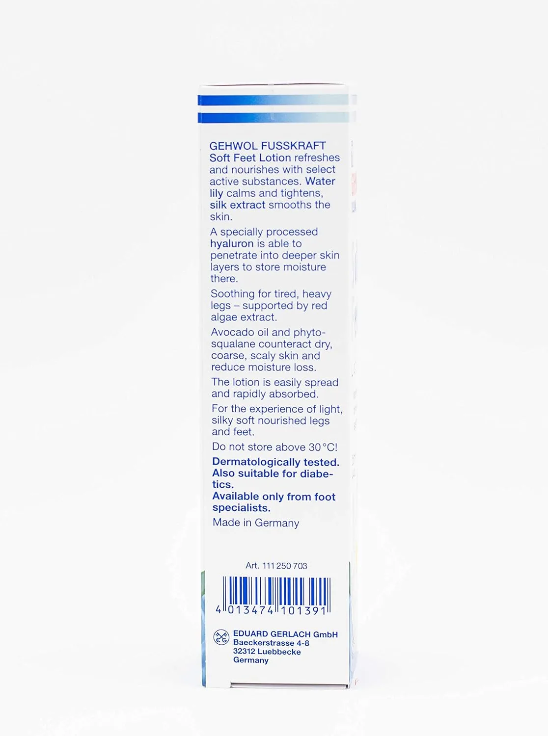 Лосьон для ног GEHWOL Soft Feet Lotion, аромат "Водяная лилия", 120 мл (1 упаковка) — фото 4