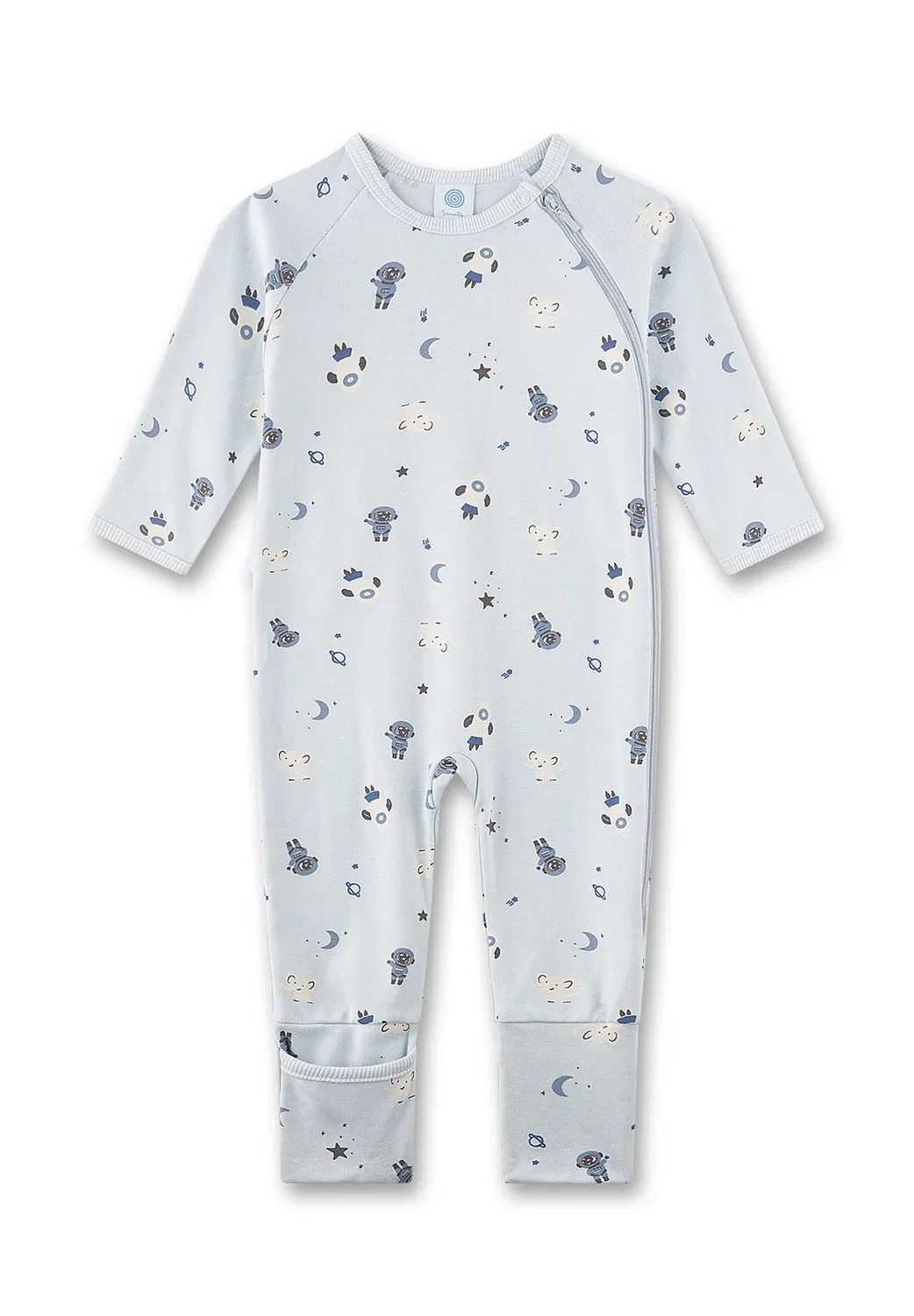 Baby-Strampler hell wellall - комбинезон для сна Sanetta, Blau