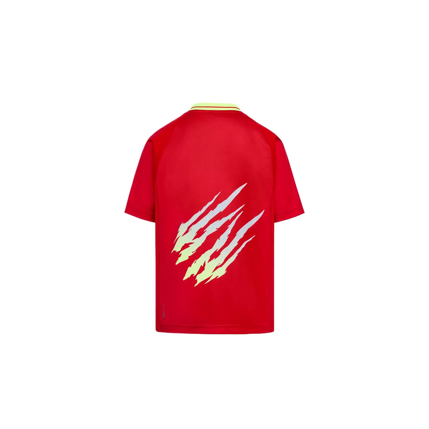 Детский спортивный топ с круглым вырезом Adidas, Light Scarlet/Neon Yellow — фото 3