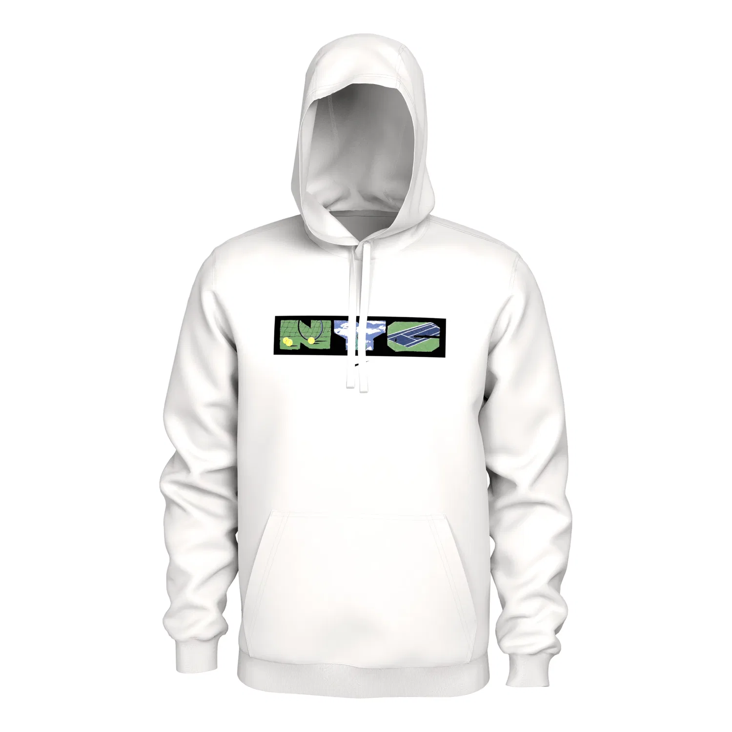 Мужское худи Court Hoodie 'White' Nike, белый