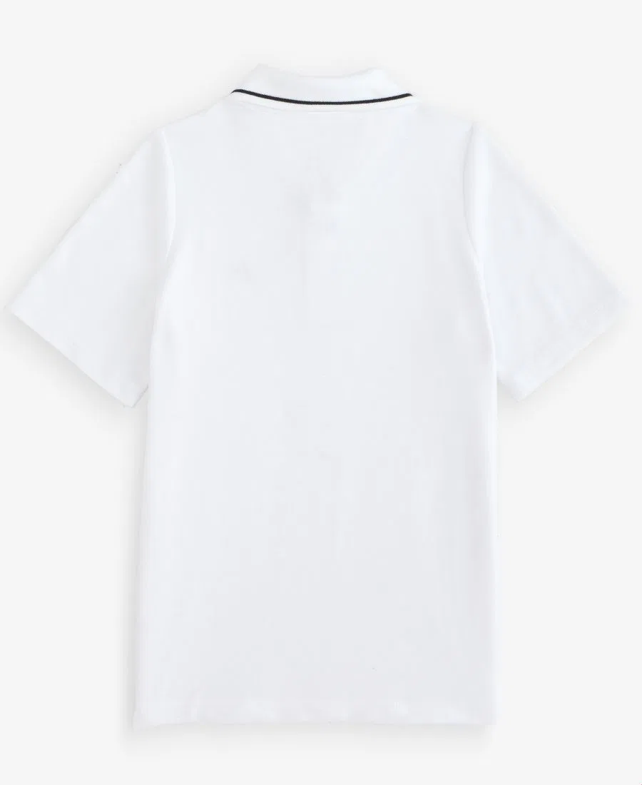 Поло с пике-вязанием и эмблемой бейсбола Epic Threads, Bright White — фото 3