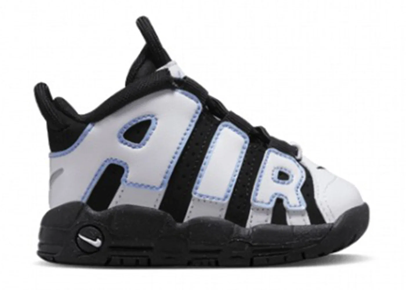 Детские кроссовки Lifestyle Nike Air More Uptempo 96, Black/White/Multi-Color/Cobalt Bliss