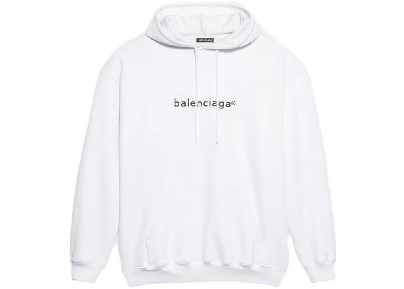 Мужской худи с принтом New Copyright Medium Fit Balenciaga, White