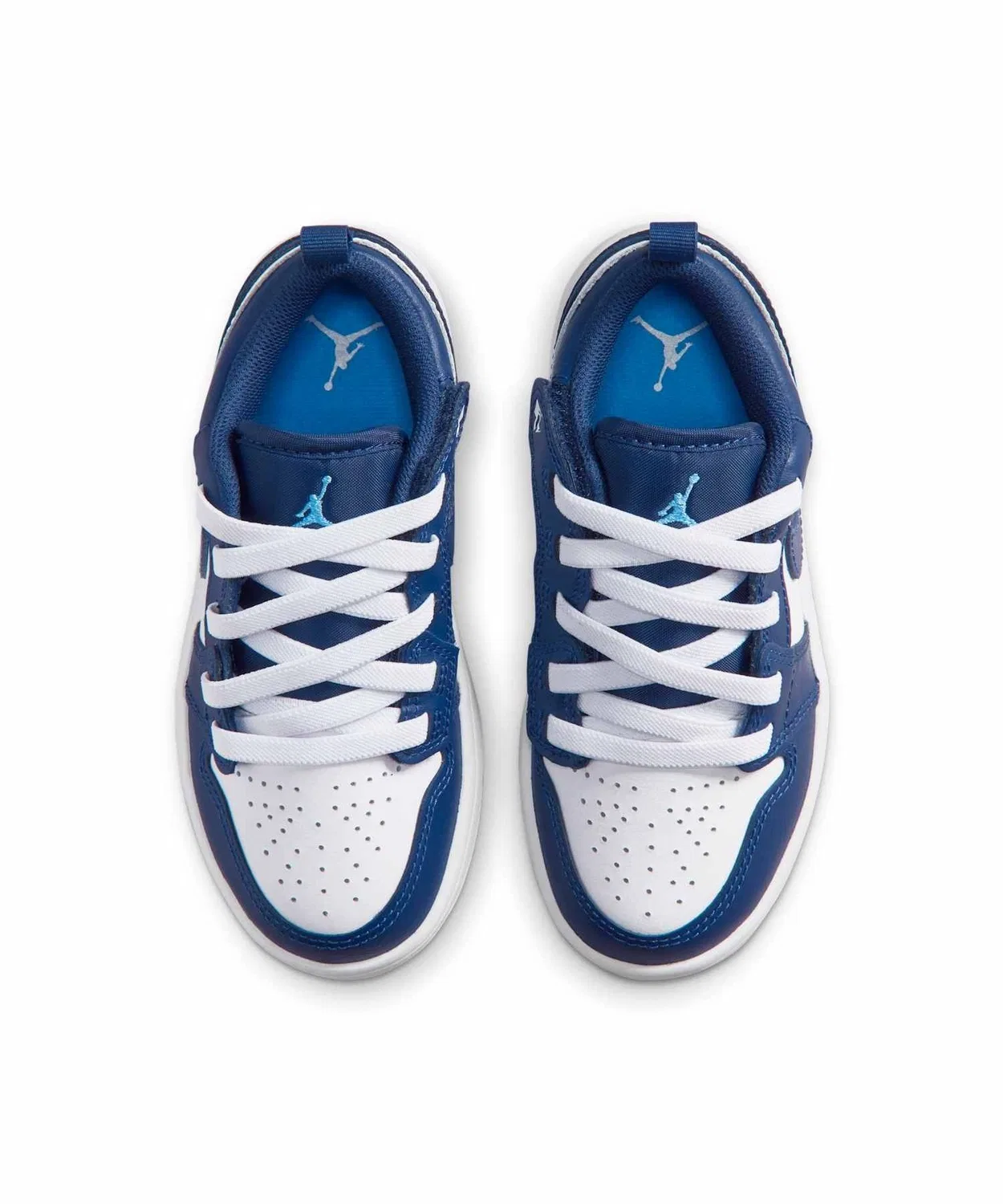 Детские кроссовки с липучками Jordan 1 Low Alt Little Kids' Shoes JORDAN BRAND, Midnight Navy/White/University Blue — фото 4