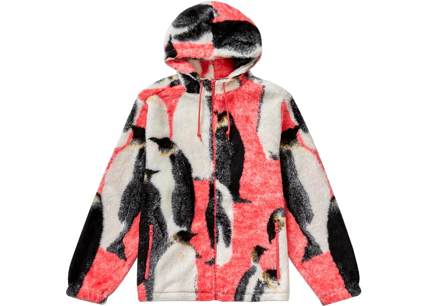 Мужская куртка-флис с капюшоном Hooded Fleece Jacket Supreme, Pink