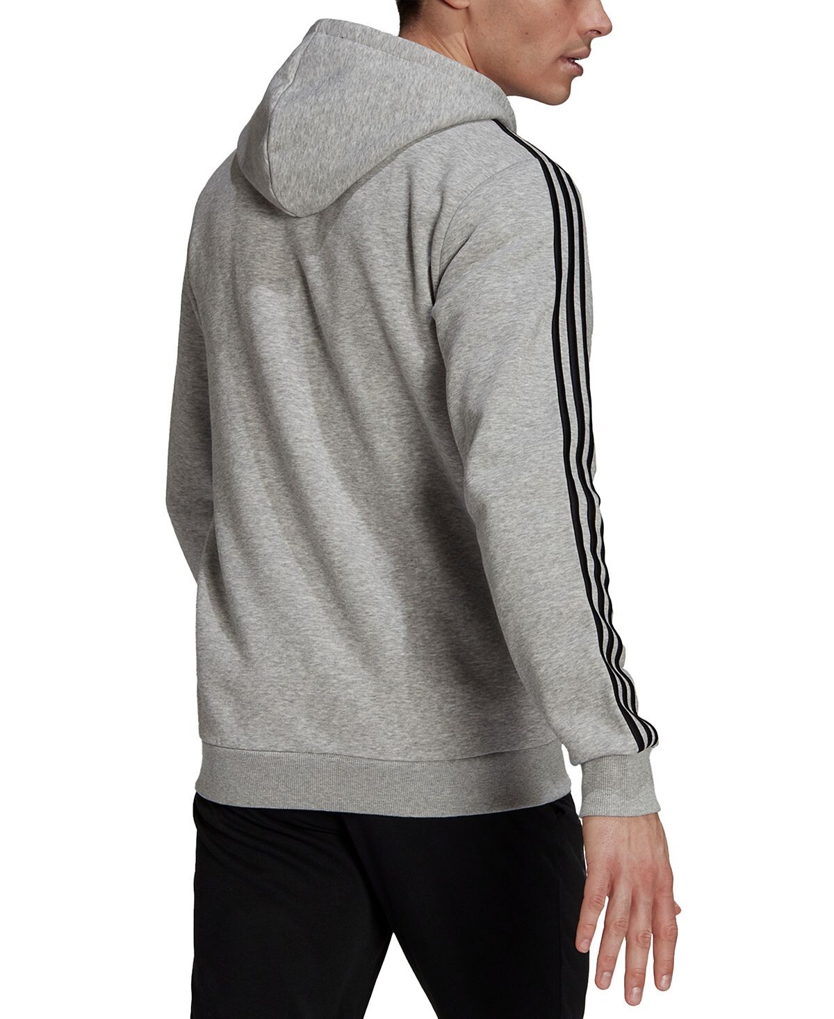 Мужская толстовка Adidas Essentials Full-Zip, серый — фото 3