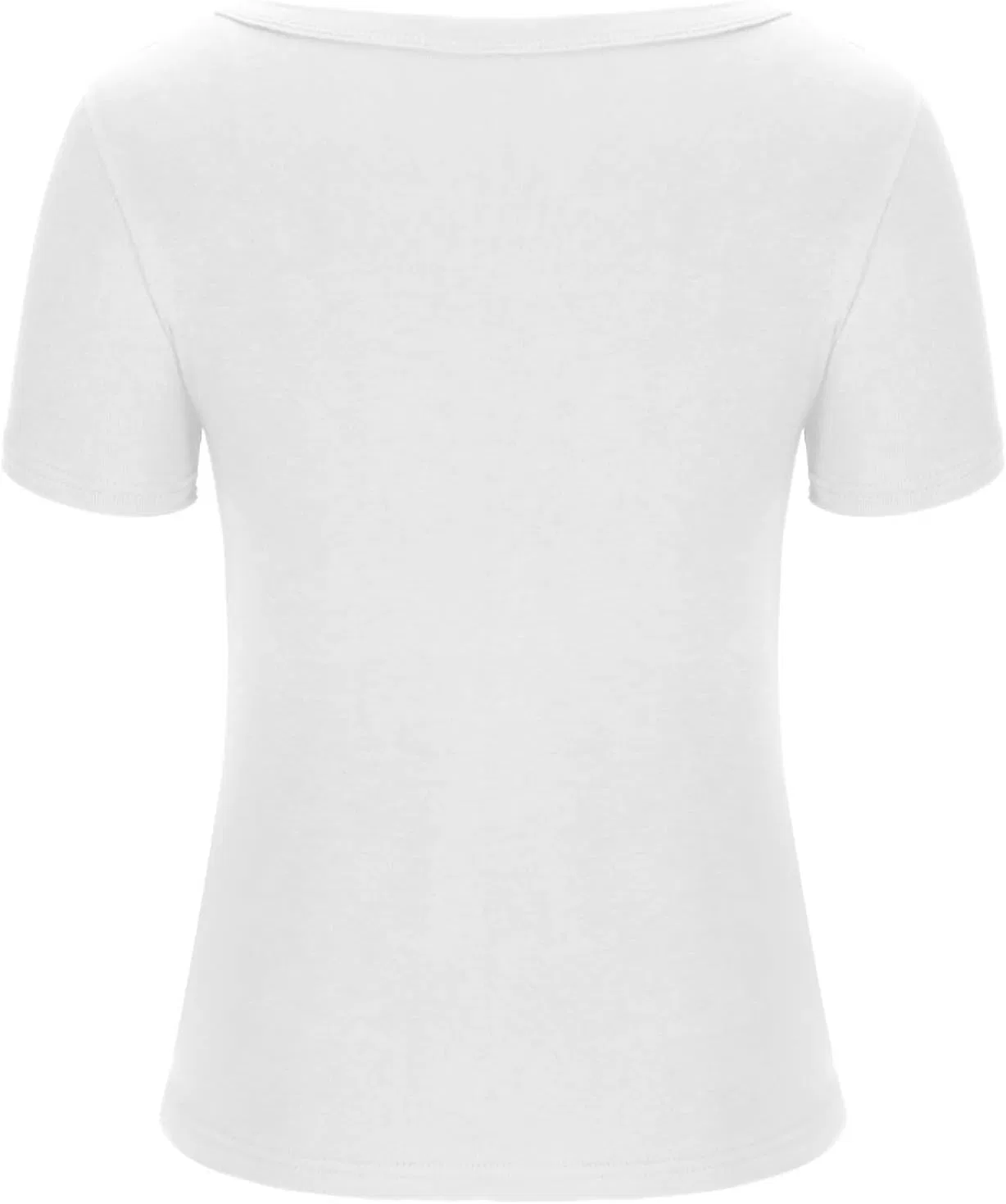 Женская футболка ribbed crew neck racerback, White — фото 2