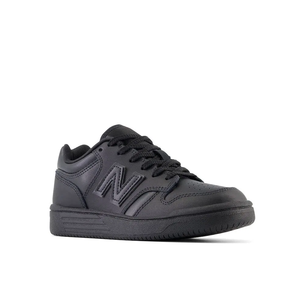 Детские кроссовки для мальчиков на шнуровке 480 V1 New Balance, Black — фото 4