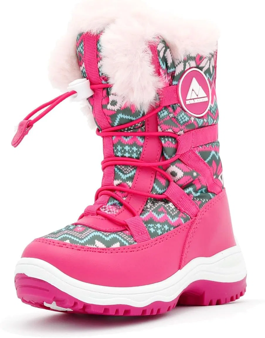 Детские зимние снежные ботинки Nova Mountain для мальчиков и девочек Nova Footwear, Fuchsiamulti